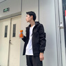 花花公子 夾克男2020秋季新款韓版男士連帽休閑外套青年潮流上衣工裝外衣男生棒球服上衣服男裝 黑色 L 曬單實(shí)拍圖