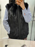 諾萊蒂亞 新款水貂馬甲男士整貂貂皮大衣雙面穿背心馬甲裘皮皮草外套男冬 黑色 185\XXXL 曬單實(shí)拍圖