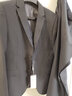 羅蒙（ROMON）西服套裝男秋季新款結婚服伴郎服職業(yè)工裝商務(wù)面試西裝2件套 7TZ604012黑色二扣【2件套】 2XL 185 （建議155-170斤） 曬單實(shí)拍圖