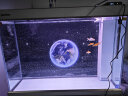 森森（SUNSUN）鱼缸水族箱含鱼缸过滤器灯大型金鱼缸 珍珠白 时尚款1米长34.6cm宽底滤 带棉+滤材 实拍图