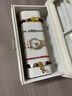 唯蘭朵（VLANDO）2025新款首飾盒耳環(huán)項(xiàng)鏈飾品收納盒精致大容量七夕情人節(jié)禮物 米白色 曬單實(shí)拍圖