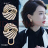 清風(fēng)唁耳環(huán)女氣質(zhì)冷淡風(fēng)禮物時(shí)尚耳釘百搭新款潮設計感輕奢時(shí)尚耳飾 金色耳釘 曬單實(shí)拍圖