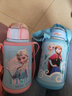 迪士尼刻字寶寶保溫杯兒童1-3歲帶吸管水杯吸管杯子女孩幼兒園水壺嬰兒 【雙蓋杯】冰雪禮盒裝 650ml 曬單實(shí)拍圖
