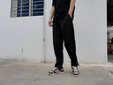 續(xù)即束腳褲男士春夏季薄款修身小腳九分休閑褲子春秋款運(yùn)動(dòng)哈倫褲衛(wèi)褲 黑色 XL 曬單實(shí)拍圖