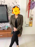 羅蒙（ROMON）媽媽裝秋裝風(fēng)衣外套時(shí)尚套裝2025新款春秋中長款上衣服中老年女裝 軍綠色 XL （適合95-110斤） 曬單實(shí)拍圖