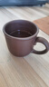 茗陽 宜興原礦紫砂主人杯帶把小杯子茶具配件手工品茗杯茶盅老紫泥 單個價 曬單實拍圖