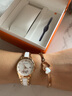 格瑪仕（GEMAX）女士手表女款名牌石英女表十大品牌女生腕表女名表2025新款奢侈品 LOVE戀愛(ài)玫金陶瓷【手鐲+禮盒】 曬單實(shí)拍圖