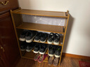 竹藝佳（ZHUYIJIA） 鞋架子多層簡(jiǎn)易落地客廳鞋柜防塵家用換鞋凳楠竹收納置物架宿舍 全板加固-五層70cm 曬單實(shí)拍圖