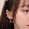 曼蒂婭 999足銀耳環(huán)女原創(chuàng)設(shè)計(jì)高級感托帕石心中有你耳環(huán)首飾送女友禮物 999足銀托帕石心中有你耳環(huán) 曬單實(shí)拍圖