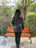 緹米媗媽媽羽絨服短款洋氣印花2024新款中老年女冬裝寬松大碼加厚棉衣 藍(lán)色（羽絨服） 2XL建議穿120-135斤 曬單實(shí)拍圖