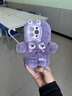 雅思戀 毛絨搞怪表情適用iPhone16手機(jī)殼蘋果15promax新款毛茸茸14pro全包防摔13卡通可愛12高級(jí)感女 【紫色表情】青蛙鏡頭 iPhone 14 Pro Max 曬單實(shí)拍圖