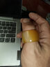 瑪瑙玉石男款扳指玉紅白綠黑黃草綠大拇指加寬戒指文玩指環(huán) 黃瑪瑙22-23mm 曬單實(shí)拍圖