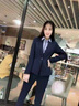 慕淘 職業(yè)裝女裝套裝氣質(zhì)時(shí)尚氣質(zhì)修身面試女士正裝西服小西裝工裝工作服 藍(lán)色單西裝 L 曬單實(shí)拍圖