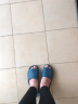 步术 拖鞋女中国台湾进口夏季家居时尚鱼嘴防滑防臭软底轻便静音 墨水蓝 L(建议39-41码/鞋长约27.5cm） 实拍图