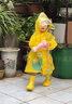 SooGree兒童雨衣學生男女童連體加帽加厚幼兒園小恐龍可背書包防暴雨便攜 雨衣藍色小狗（不含雨鞋） M（95-110cm） 曬單實拍圖