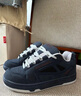 歸藍加絨厚底面包鞋子男女款冬季保暖情侶休閑增高德訓運動(dòng)學(xué)生潮板鞋 藍色 【不加絨款】 42 曬單實(shí)拍圖
