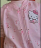 Hello Kitty女童馬甲兒童背心棉春裝保暖2025新款洋氣針織馬夾秋季外穿童裝 深粉碎花513057 110 CM適合105-115 曬單實(shí)拍圖