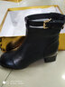 古奇天倫（Guciheaven）內增高女鞋馬丁靴女夏季薄款透氣短靴春秋季百搭鏤空網(wǎng)紗涼靴單靴 黑色10373-2 37 曬單實(shí)拍圖