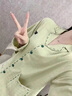 鉑吶苓睡衣女月子服開衫短袖長褲韓版可外穿家居服網(wǎng)紅風(fēng)寬松女家居服 千鳥格家居服【M】 曬單實拍圖