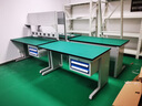 孜茁（Zizhuo） 防靜電工作臺學(xué)校車(chē)間流水線(xiàn)電器維修臺檢測裝配桌實(shí)驗室操作臺 1500單桌+燈板組合 曬單實(shí)拍圖