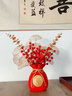 塔塔貓（TATAMAO）塔塔貓發(fā)財(cái)果擺件發(fā)發(fā)果紅果客廳餐桌仿真花擺設(shè)電視機(jī)喬遷花裝飾 喬遷紅色金錢(qián)罐擺件 曬單實(shí)拍圖