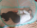 南极人婴儿童蚊帐罩可折叠宝宝防蚊罩婴儿床全罩式通用蒙古包 绿色大号 实拍图