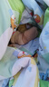 棉奇熊嬰兒襪子夏季純棉襪新生兒6-12月松口無(wú)骨中筒襪寶寶春夏長(zhǎng)襪3雙 橘米綠-高彈不勒- 3雙 6-12月 -M-腳長(zhǎng)9-11cm 曬單實(shí)拍圖