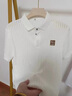 花花公子男士短袖t恤2026春夏新款翻領(lǐng)polo打底衫韓版修身透氣內搭衫半袖 251白色 XL 曬單實(shí)拍圖