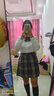 蘿美醬jk制服春秋全套女生短裙學(xué)院風(fēng)JK裙百褶裙半身裙套裝顯瘦裙子 曬海格裙+長(cháng)袖襯衫+領(lǐng)結 M 【建議95-105斤】 曬單實(shí)拍圖