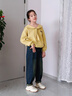 小豬彼特女童牛仔褲春秋老爹褲2025新款秋裝兒童寬松褲子中大童休閑哈倫褲 13060深藍(lán)色【春秋款】 130 cm 曬單實(shí)拍圖