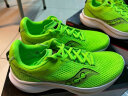 Saucony索康尼菁华14减震跑鞋轻量透气竞速跑步鞋专业运动鞋绿金40.5 实拍图