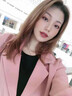 凱安尼女裝韓版網(wǎng)紅粉色小西裝外套女雙排扣寬松休閑chic西服春秋季2021新款 粉紅色 S 曬單實拍圖