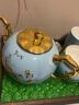 永豐源（auratic）夫人瓷西湖藍 陶瓷茶具散件DIY茶壺咖啡壺杯碟 自由組合 安全包裝 茶壺 900ml 曬單實(shí)拍圖