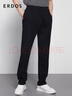 ERDOS 圓機純棉百搭系帶直筒褲輕薄彈力易打理男褲長(cháng)褲 藏藍 XL 180/88A 曬單實(shí)拍圖
