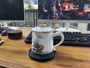 溪谷冰種羊脂玉瓷辦公杯帶過(guò)濾內膽茶水分離杯老板杯會(huì )議室水杯 冰種素燒文軒杯【和氣生財】1個(gè)400ml 禮盒裝 曬單實(shí)拍圖