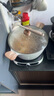 TAKSAT湯鍋麥飯石不粘鍋燉鍋蒸鍋煮粥煲湯一鍋多用燃氣灶電磁爐通用湯鍋 （4-6人適用）湯鍋白 28cm 曬單實拍圖
