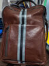 暇步士（Hush Puppies）背包男士雙肩包新款復古風(fēng)真皮手提包大容量休閑通勤旅行包包 油蠟皮-咖色HA-2071013W-5020 曬單實(shí)拍圖