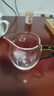 美斯尼 玻璃公道杯加茶漏套裝茶具配件茶濾過濾網(wǎng)茶海分茶器功夫茶具 綠柄380毫升 曬單實(shí)拍圖