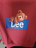 LEEWAHYU 聯(lián)名潮牌衛衣男春秋款美式圓領(lǐng)套頭大碼情侶長(cháng)袖T恤男青少年衛衣 紅色小熊 2XL (建議135-155斤） 曬單實(shí)拍圖