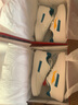 李寧（LI-NING）男鞋休閑板鞋春季新款低幫軟底潮流百搭復(fù)古小白鞋減震耐磨運(yùn)動(dòng)鞋 云霧白/潮汐藍(lán) 41 曬單實(shí)拍圖
