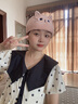 蘭蔓婭月子帽子坐月子頭巾發(fā)帶孕婦產(chǎn)后護抹額頭帶春秋款夏季防風(fēng)產(chǎn)婦女 櫻花粉 均碼 曬單實拍圖