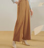 PORTS寶姿女裝 秋冬新品寬腳口長(cháng)褲LL9P081LWW042 深咖哩褐 M (6) 曬單實(shí)拍圖