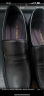 红蜻蜓休闲男鞋2023夏款镂空透气爸爸鞋牛皮耐磨软面皮 WTL23256黑色39 实拍图