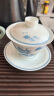 MULTIPOTENT功夫茶具三才盖碗手绘江山如画薄胎瓷盖碗 实拍图
