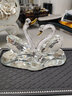 奔域 汽車(chē)擺件創(chuàng  )意車(chē)載擺件飾品可愛(ài)女士創(chuàng  )意水晶天鵝擺件個(gè)性高檔時(shí)尚男士車(chē)上車(chē)內車(chē)載內裝飾品 水晶情侶雙天鵝【白色+天鵝防滑墊】 曬單實(shí)拍圖