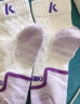 kawasaki川崎专业羽毛球袜运动袜透气包裹加厚毛巾底女款中袜3双装三色 实拍图