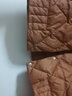 QIYUN 短款菱形輕薄羽絨服女冬季新款韓版時(shí)尚純色百搭外套潮 焦糖色 M 【90-99斤】 曬單實(shí)拍圖