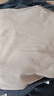 啄木鳥100%純棉t恤女長(zhǎng)袖中年媽i媽裝遮肚子寬松顯瘦大i碼上衣秋衣女外 卡其色【英文蝴蝶】 L 【建議105-120斤】 曬單實(shí)拍圖