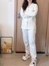 雅鹿棉睡衣女2025春秋季新款長(cháng)袖新中式甜美少女休閑外穿家居服套裝 88004G[100%純棉 抗菌] L [建議100 120斤] 曬單實(shí)拍圖