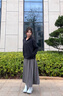 安踏加絨連帽衛衣女款冬季新款半拉鏈套頭衫寬松休閑運動(dòng)上衣長(cháng)袖 曬單實(shí)拍圖